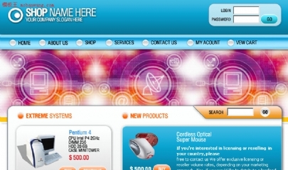 歐美電子產品銷售網站模板